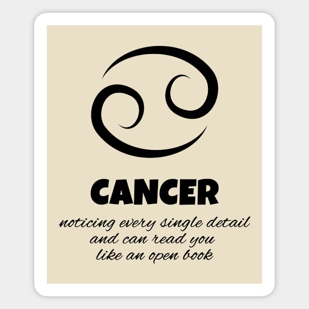 Cancer (♋︎) - Noticing every single detail Magnet by Moment Of Joy